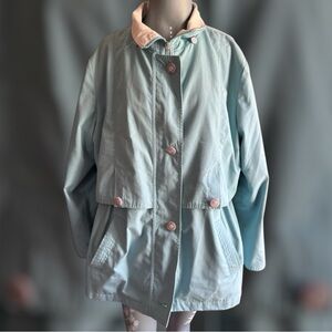 Vintage Baby blue parka jacket